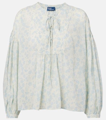 Blusa de algodón floral - Polo Ralph Lauren - Modalova