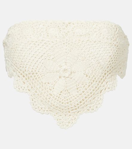 Top cropped in crochet di cotone - Anna Kosturova - Modalova