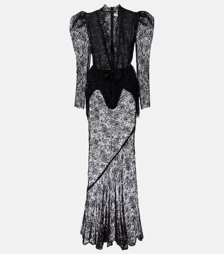 Robe longue en dentelle - Alessandra Rich - Modalova