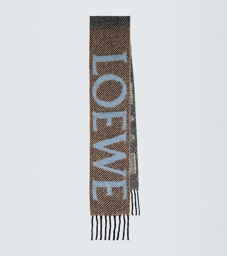 Sciarpa in misto lana e alpaca con logo - Loewe - Modalova