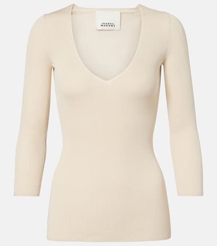 Felicia knitted cotton-blend top - Isabel Marant - Modalova