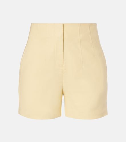 Brit high-rise linen-blend shorts - Veronica Beard - Modalova