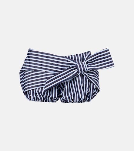 Shorts in cotone a righe con fiocco - Rabanne - Modalova