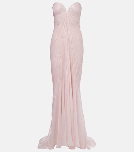 Meilien pleated silk-blend chiffon gown - Maria Lucia Hohan - Modalova