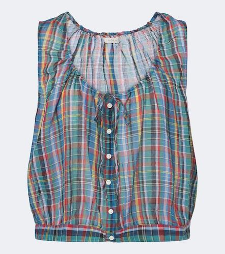 Dôen Crop top Theo de gasa de algodón a cuadros - Doen - Modalova