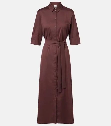 Vestido camisero Cognac en mezcla de algodón - Max Mara - Modalova