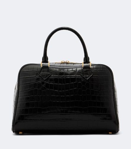Jaclyn croc-effect leather bowling bag - Nili Lotan - Modalova