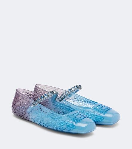 Jelly crystal-embellished ballet flats - Jimmy Choo - Modalova