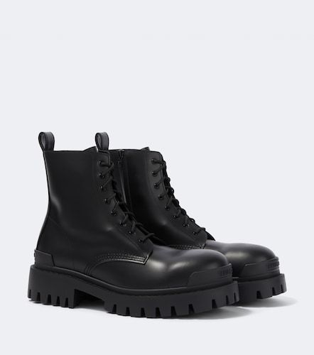 Botas Combat Strike de piel - Balenciaga - Modalova