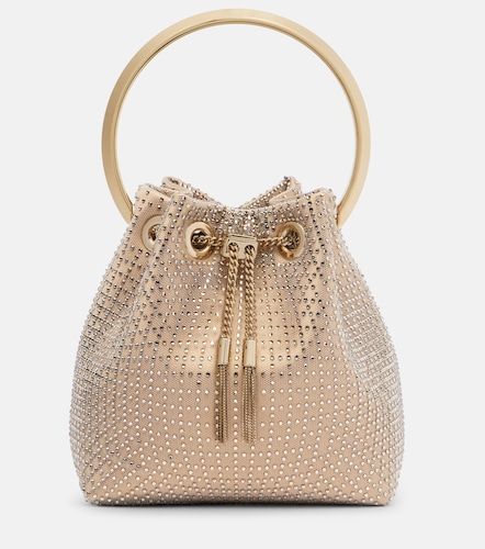 Secchiello Bon Bon Small in raso con decorazioni - Jimmy Choo - Modalova