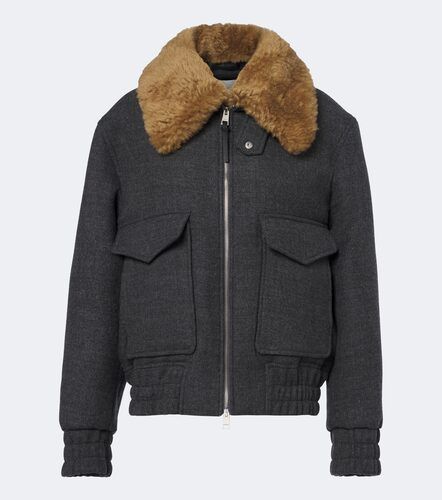 Blouson aus Schurwolle mit Shearling - Ami Paris - Modalova