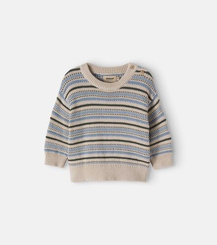 Bebé - jersey Harlow de jacquard de algodón a rayas - Wheat - Modalova