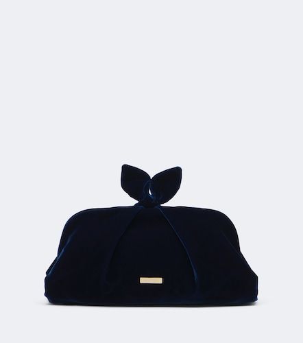 Clutch Bow Tie de terciopelo - Aquazzura - Modalova