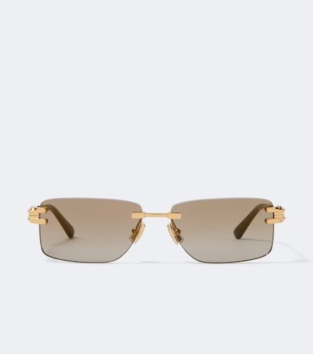 Occhiali da sole rettangolari - Bottega Veneta - Modalova