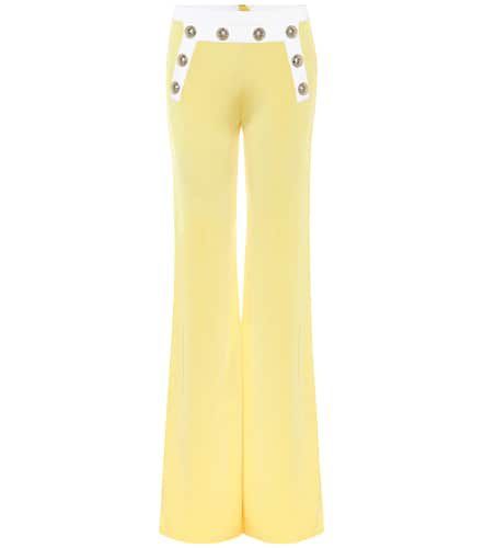 Balmain High-rise knit flared pants - Balmain - Modalova