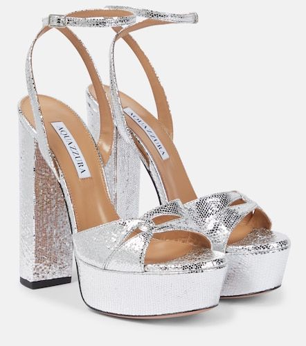 Sinner leather platform sandals - Aquazzura - Modalova