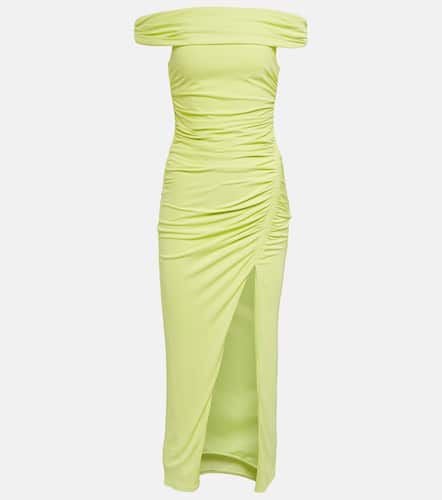 Off-the-shoulder ruched midi dress - Self-Portrait - Modalova