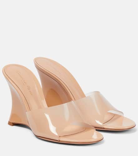 Vernice PVC wedge mules - Gianvito Rossi - Modalova