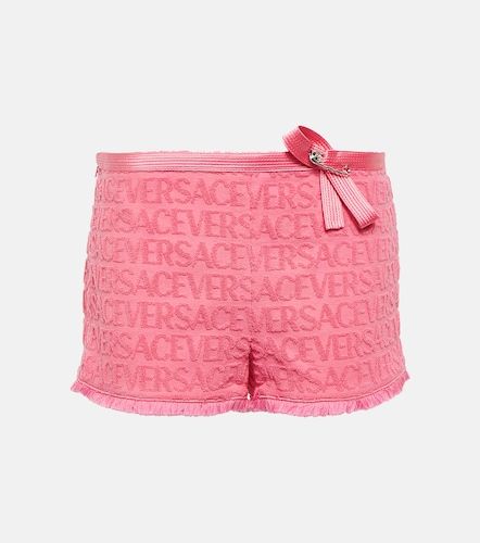 X Dua Lipa shorts Allover de terry - Versace - Modalova