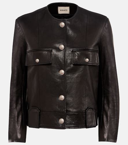 Laybin cropped leather jacket - Khaite - Modalova