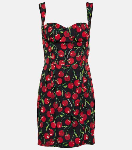 Cherry charmeuse minidress - Dolce&Gabbana - Modalova