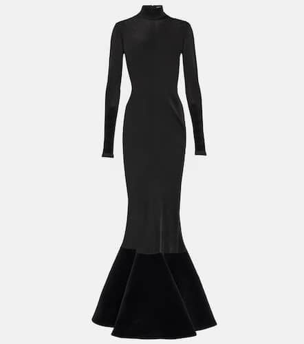 David Koma Robe aus Jersey mit Samt - David Koma - Modalova