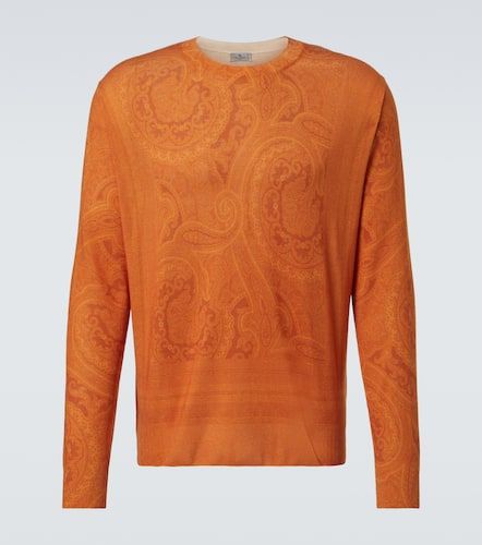 Paisley silk and cashmere sweater - Etro - Modalova