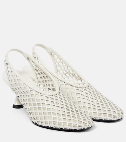 Tee leather mesh slingback pumps - Proenza Schouler - Modalova