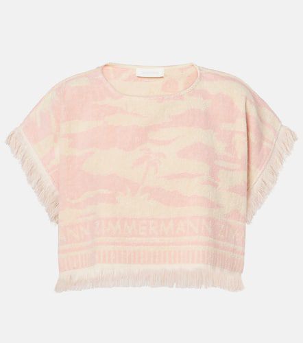 Maxine cotton terry crop top - Zimmermann - Modalova