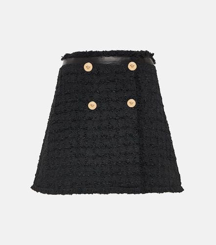 Medusa bouclÃ© tweed miniskirt - Versace - Modalova