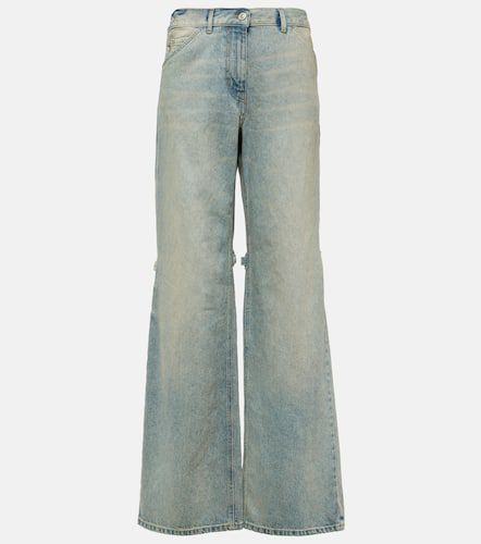 CourrÃ¨ges Sailor mid-rise wide-leg jeans - Courreges - Modalova