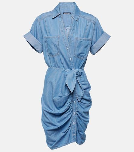 Hensley gathered denim shirt dress - Veronica Beard - Modalova