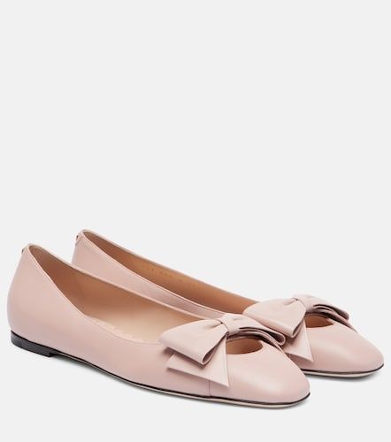 Bowow leather ballet flats - Valentino Garavani - Modalova