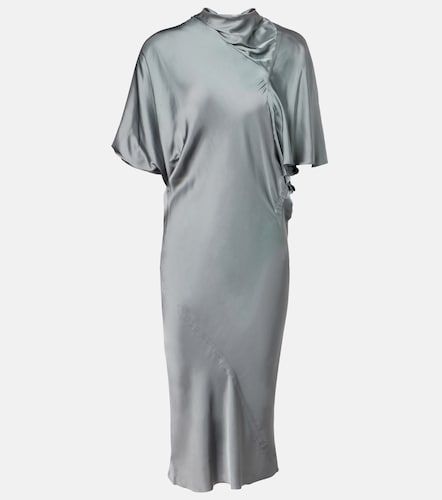 Rick Owens Abito midi in raso - Rick Owens - Modalova