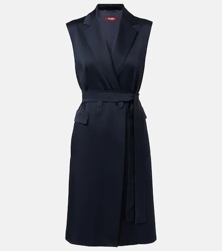 Chaleco Afgano de satén con cinturón - Max Mara - Modalova
