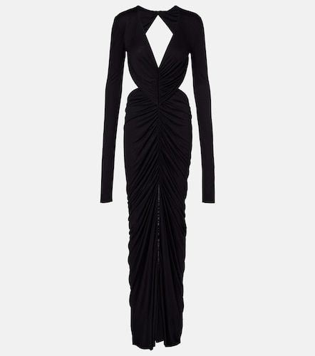 Poppy ruched open-back jersey gown - Rick Owens - Modalova