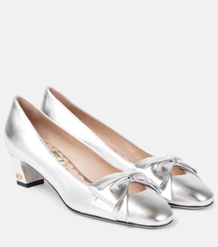 Bowow 45 metallic leather pumps - Valentino Garavani - Modalova