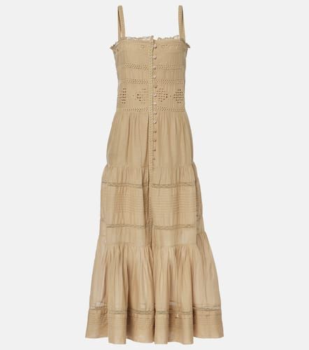 Divine lace-trimmed cotton maxi dress - Marant Etoile - Modalova