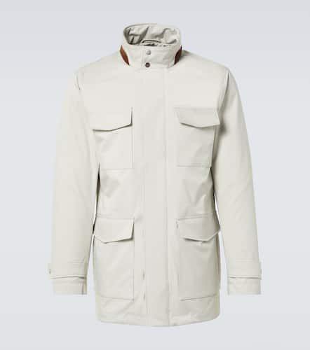 Kiton Feldjacke aus Nylon mit Leder - Kiton - Modalova