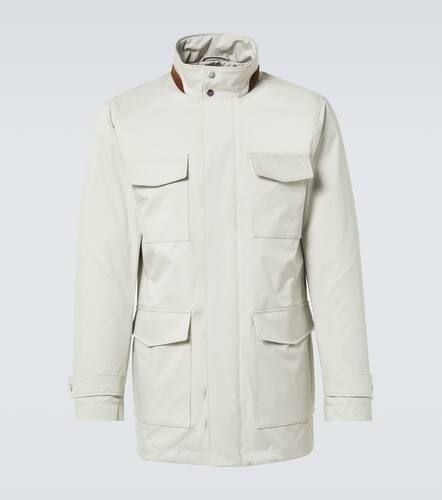 Kiton Leather-trimmed field jacket - Kiton - Modalova