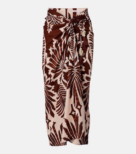 Falda midi Uma de algodón estampada - Poupette St Barth - Modalova