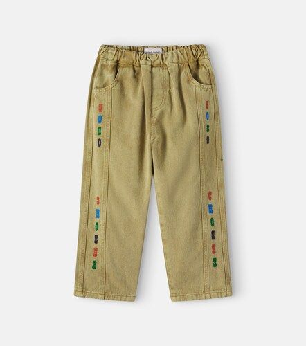 Pantalones de sarga de algodón bordados - Bobo Choses - Modalova