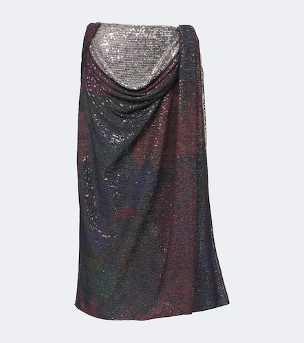 Gonna midi con stampa e paillettes - Maison Margiela - Modalova