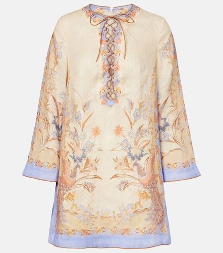 Túnica Indra de lino floral - Zimmermann - Modalova