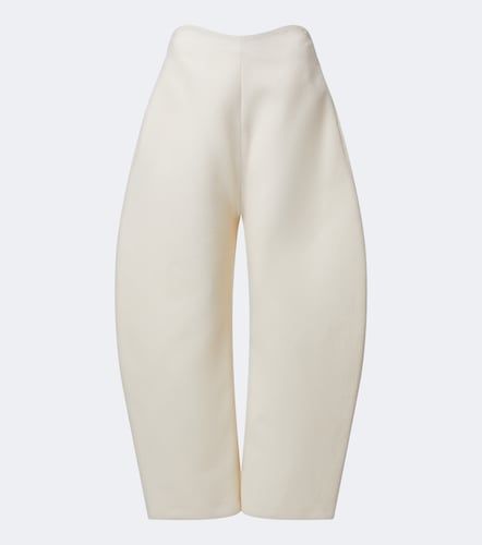 Alaia Wool crepe barrel-leg pants - Alaia - Modalova