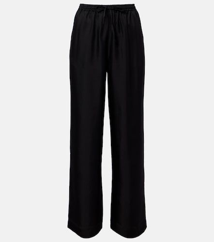 Pantaloni Aurelia a gamba larga in seta - Asceno - Modalova
