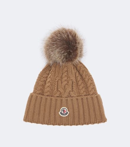 Berretto in lana e cashmere a trecce - Moncler - Modalova
