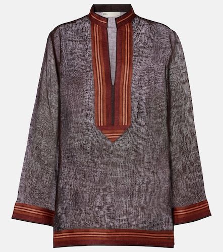 Caftán de lino transparente - Tory Burch - Modalova