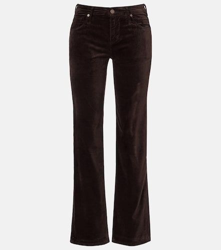Gerade Mid-Rise-Hose Calie Straight aus Samt - 7 For All Mankind - Modalova