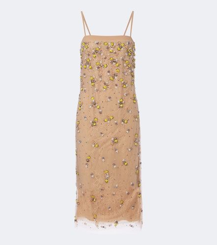 Vestido de cóctel adornado con encaje - Costarellos - Modalova